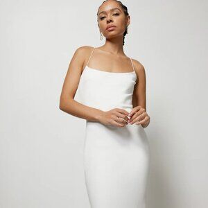 Lexi libra white dress size 6 exposed back
